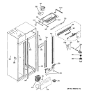 FRESH FOOD SECTION Diagram and Parts List for ZISS360DXASS  General Electric Refrigerator