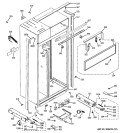 CASE PARTS Diagram and Parts List for ZISS360DXASS  General Electric Refrigerator