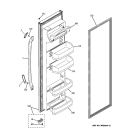 FRESH FOOD DOOR Diagram and Parts List for BSS25JFTJWW  General Electric Refrigerator