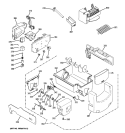 Part Location Diagram of WR17X12870 GE LID Ice Maker COVER