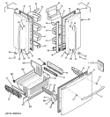 DOORS Diagram and Parts List for PFSF5NFZACC  General Electric Refrigerator