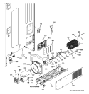 MACHINE COMPARTMENT Diagram and Parts List for PFSF5NFZACC  General Electric Refrigerator
