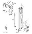 FREEZER DOOR Diagram and Parts List for PSSS3RGZBSS  General Electric Refrigerator