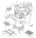 BODY PARTS Diagram and Parts List for JB650SP2SS  General Electric Range