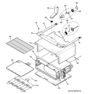 UPPER OVEN Diagram and Parts List for PCB975DP3BB  General Electric Range