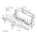 CONTROL PANEL Diagram and Parts List for JBP28GR1SA  General Electric Range