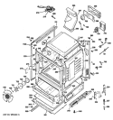 BODY PARTS Diagram and Parts List for JGB295DER1WW  General Electric Range