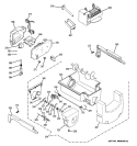 ICE MAKER & DISPENSER Diagram and Parts List for GSHS6LGZBCSS  General Electric Refrigerator
