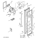 FREEZER DOOR Diagram and Parts List for GSL22JFXNLB  General Electric Refrigerator