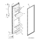 FRESH FOOD DOOR Diagram and Parts List for GSS25GFXHWW  General Electric Refrigerator