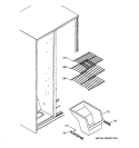 FREEZER SHELVES Diagram and Parts List for GSS25GFXHWW  General Electric Refrigerator