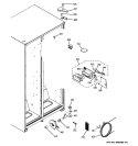 FRESH FOOD SECTION Diagram and Parts List for GSS25JETIWW  General Electric Refrigerator