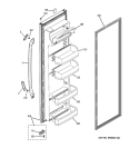 FRESH FOOD DOOR Diagram and Parts List for ESH22JFXJBB  General Electric Refrigerator