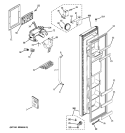 FREEZER DOOR Diagram and Parts List for GSE22KEWJFSS  General Electric Refrigerator