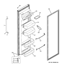 FRESH FOOD DOOR Diagram and Parts List for GSE22KEWNFSS  General Electric Refrigerator