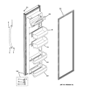 FRESH FOOD DOOR Diagram and Parts List for GSH22JSXMSS  General Electric Refrigerator