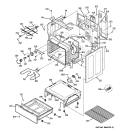 BODY PARTS Diagram and Parts List for JBS55SM4SS  General Electric Range