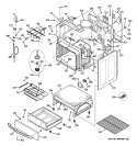 BODY PARTS Diagram and Parts List for PB909TP1WW  General Electric Range
