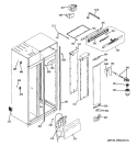 FRESH FOOD SECTION Diagram and Parts List for ZIS420NXB  General Electric Refrigerator
