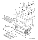 UPPER OVEN Diagram and Parts List for PB970SP4SS  General Electric Range
