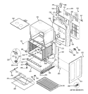 LOWER OVEN Diagram and Parts List for PB970SP4SS  General Electric Range