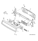 CONTROL PANEL Diagram and Parts List for PB978SP4SS  General Electric Range