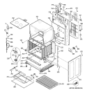 LOWER OVEN Diagram and Parts List for PB978SP4SS  General Electric Range