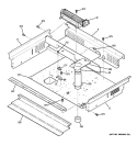 COOLING FAN Diagram and Parts List for PGS968SEP1SS  General Electric Range