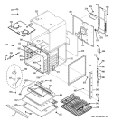 BODY PARTS Diagram and Parts List for PCK916SR1SS  General Electric Wall Oven