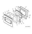 Part Location Diagram of WB57T10361 GE DOOR OTR Assembly 27 (BQ)