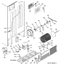 SEALED SYSTEM & MOTHER BOARD Diagram and Parts List for PTS22LCSCRCC  General Electric Refrigerator
