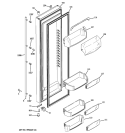 FRESH FOOD DOOR Diagram and Parts List for GWU23LGYAFSS  General Electric Refrigerator
