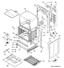 LOWER OVEN Diagram and Parts List for JB870SR1SS  General Electric Range