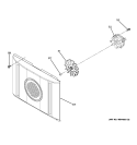 CONVECTION FAN Diagram and Parts List for JB870SR1SS  General Electric Range