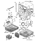 BODY PARTS Diagram and Parts List for GSD4940C00SS  General Electric Dishwasher