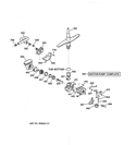 MOTOR-PUMP MECHANISM Diagram and Parts List for GSD4940ZZ0SS  General Electric Dishwasher
