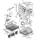 BODY PARTS Diagram and Parts List for GSD5950D01CC  General Electric Dishwasher