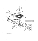 MOTOR-PUMP MECHANISM Diagram and Parts List for GSD5950D01CC  General Electric Dishwasher