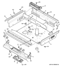 CONTROL PANEL & COOLING FAN Diagram and Parts List for JGSP28SEN4SS  General Electric Range