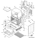 LOWER OVEN Diagram and Parts List for PB970SP5SS  General Electric Range