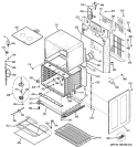 LOWER OVEN Diagram and Parts List for PB975SP5SS  General Electric Range