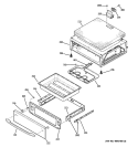 WARMING DRAWER Diagram and Parts List for PB910SP2SS  General Electric Range