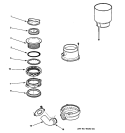 DISPOSER Diagram and Parts List for GFC320T  General Electric Food Waste Disposer