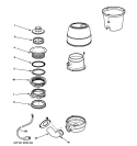 DISPOSER Diagram and Parts List for GFC535T  General Electric Food Waste Disposer