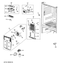 FRESH FOOD SECTION Diagram and Parts List for GFSF6KEXDBB  General Electric Refrigerator