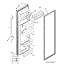 FRESH FOOD DOOR Diagram and Parts List for GSH25ISXBSS  General Electric Refrigerator