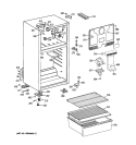 CABINET Diagram and Parts List for GTH18ABTZRWW  General Electric Refrigerator