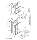 DOORS Diagram and Parts List for GTH18ISXCRSS  General Electric Refrigerator