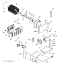 SEALED SYSTEM & MOTHER BOARD Diagram and Parts List for ZISS420DXBSS  General Electric Refrigerator