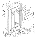 CASE PARTS Diagram and Parts List for ZISS420DXBSS  General Electric Refrigerator
